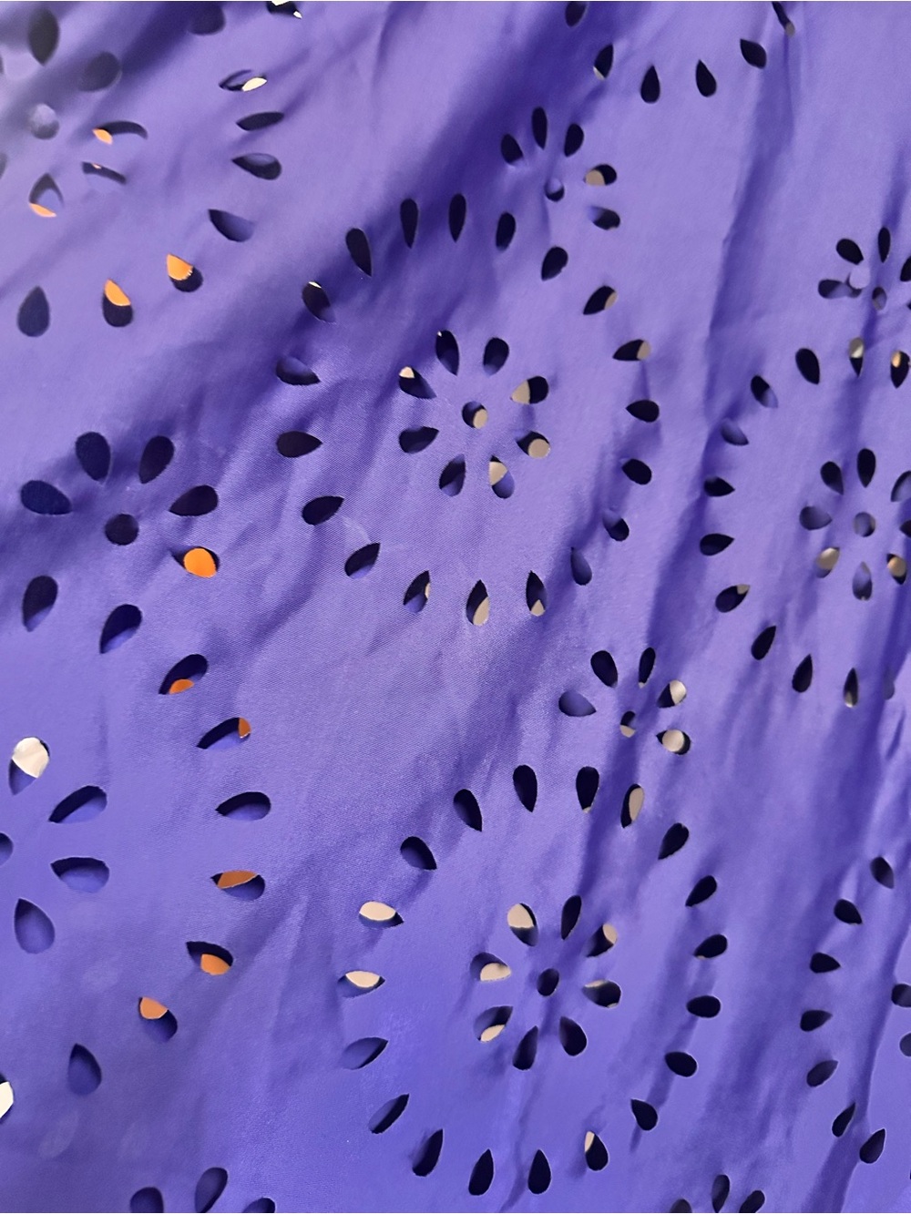 Navy Blue Laser-Cut Maxi Swim Dress with Spaghetti Straps - Picture 10 of 15